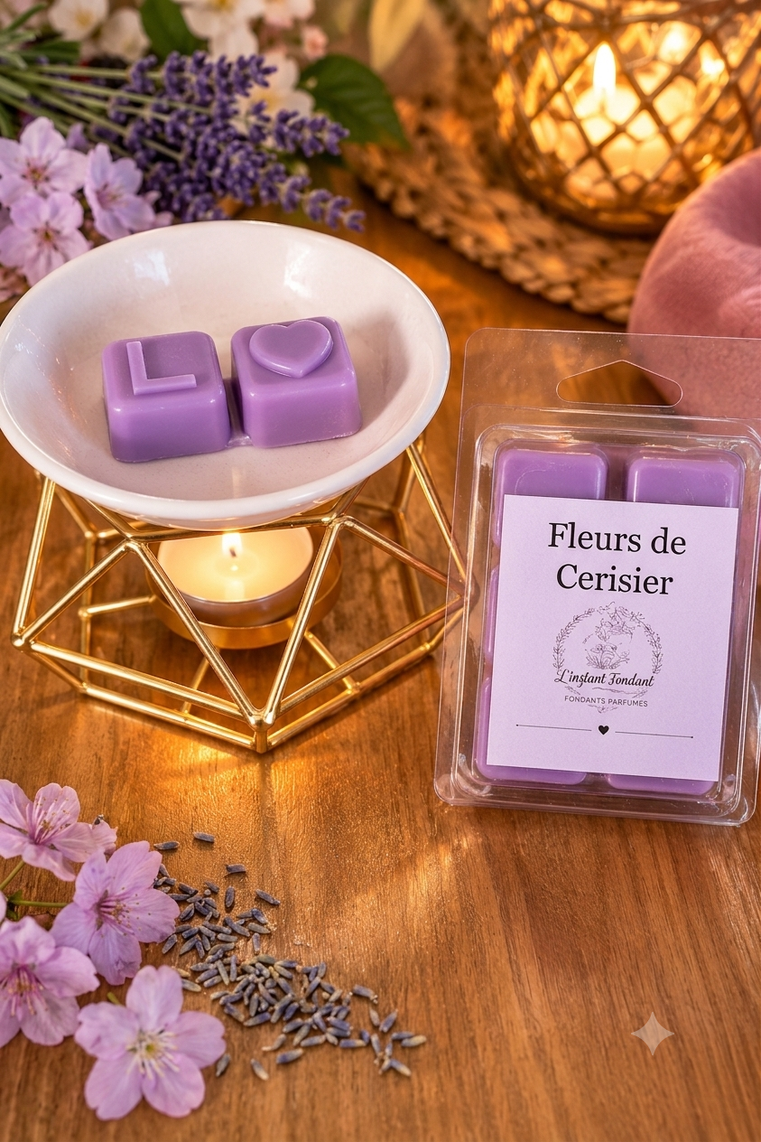 Lot de 6 fondants parfumés Fleurs de Cerisier - L'instant Fondant