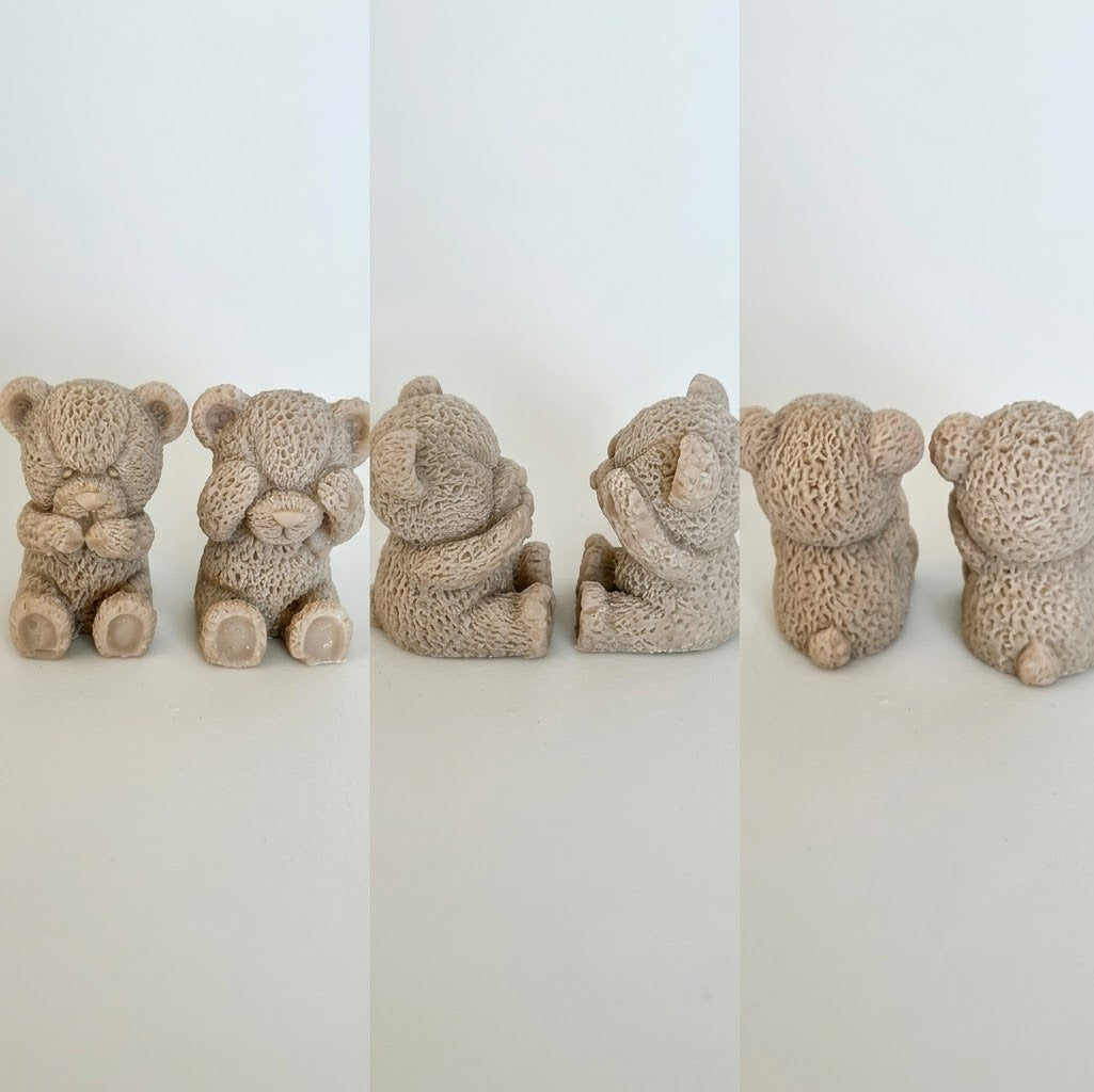Duo d'oursons fondants parfumés faits main - L'instant Fondant